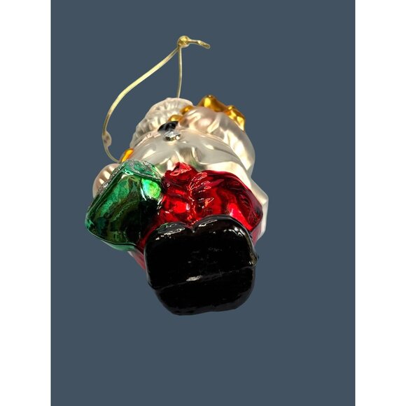 Blown Glass Santa Claus Doctor Ornament 7" - Picture 6 of 7